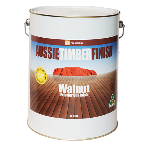 Before & after with Walnut Timber Finish – transforms light timber to deep walnut, resists mould and UV. 10 Litre