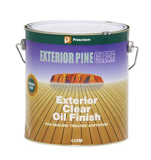 Exterior Pine Clear timber decking oil – protects pine decks, clear finish with moisture and UV defence 4 Litre