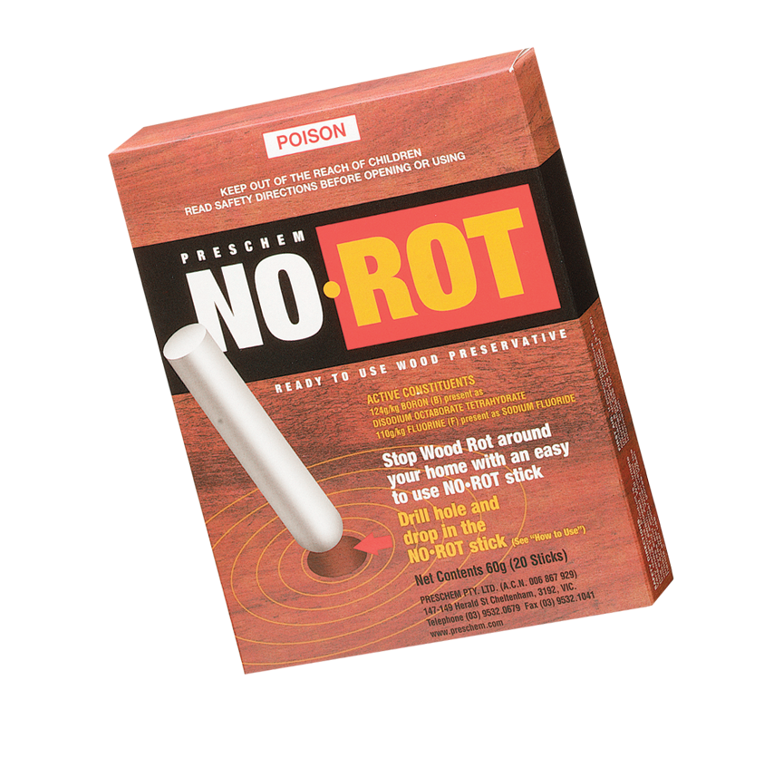 No-Rot Rods in treated post durable internal protection for poles, beams and structural timbers