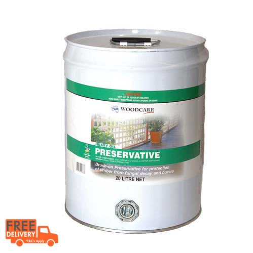 TWA Heavy Oil Preservative on deck subframe – ideal for untreated hardwoods in bridges, boardwalks & fences. 20 litre