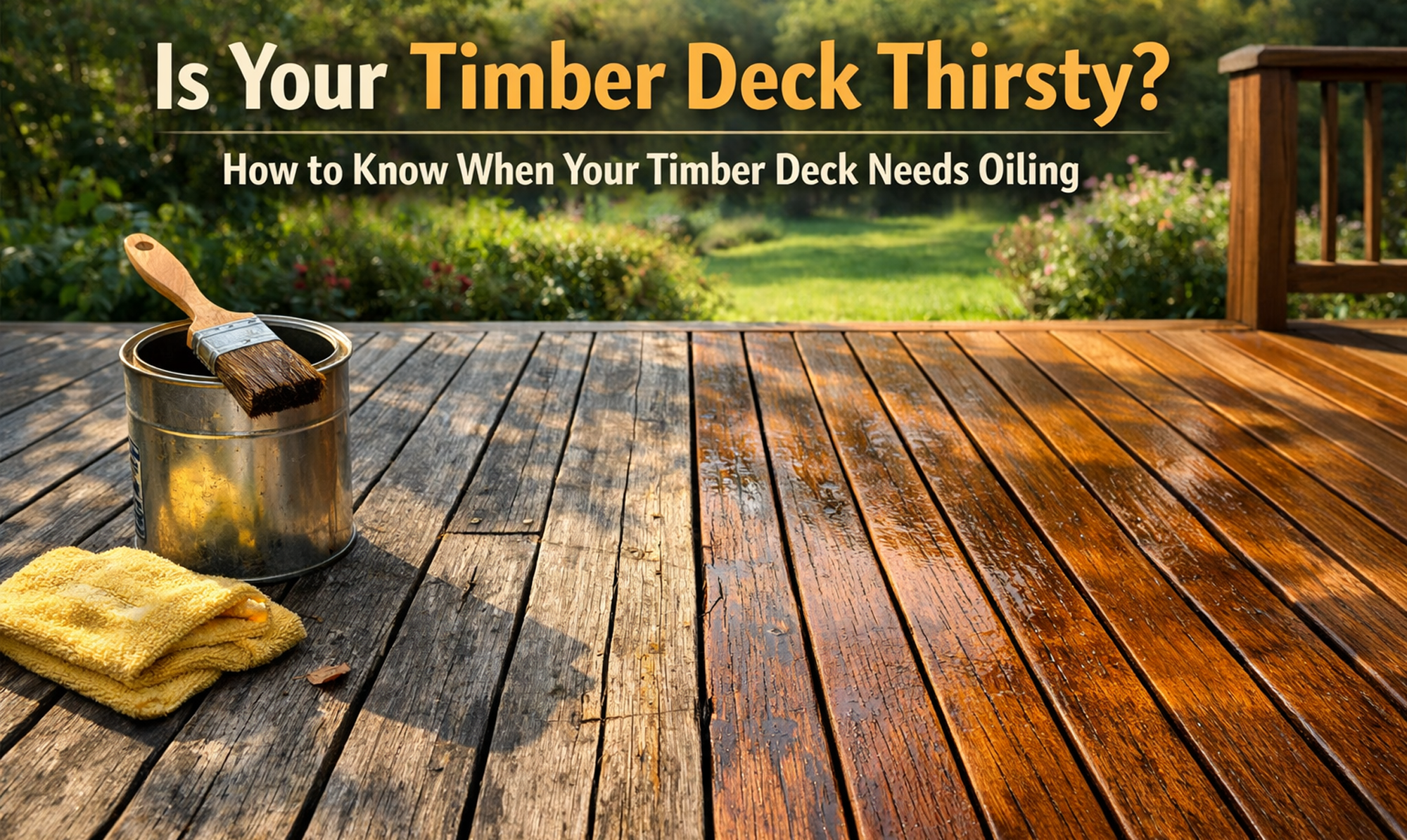 Know When Your Timber Deck Needs Oiling